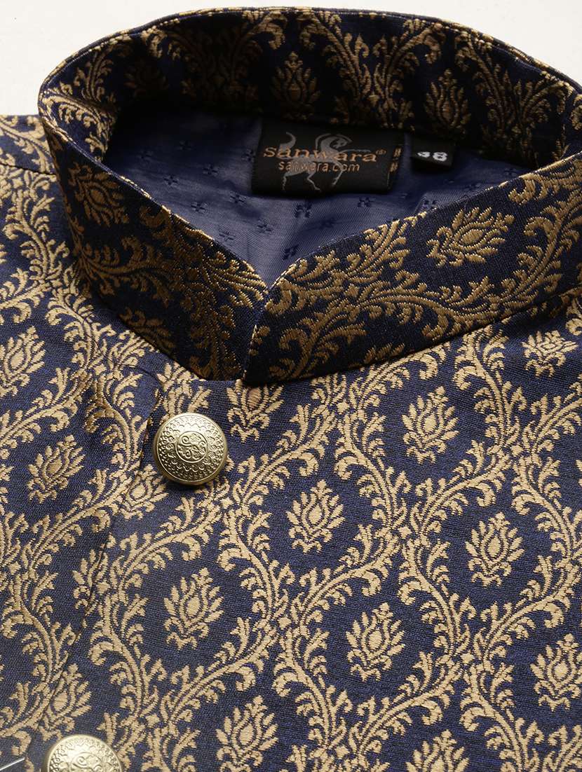 men self design nehru jacket - 22374681 -  Standard Image - 4