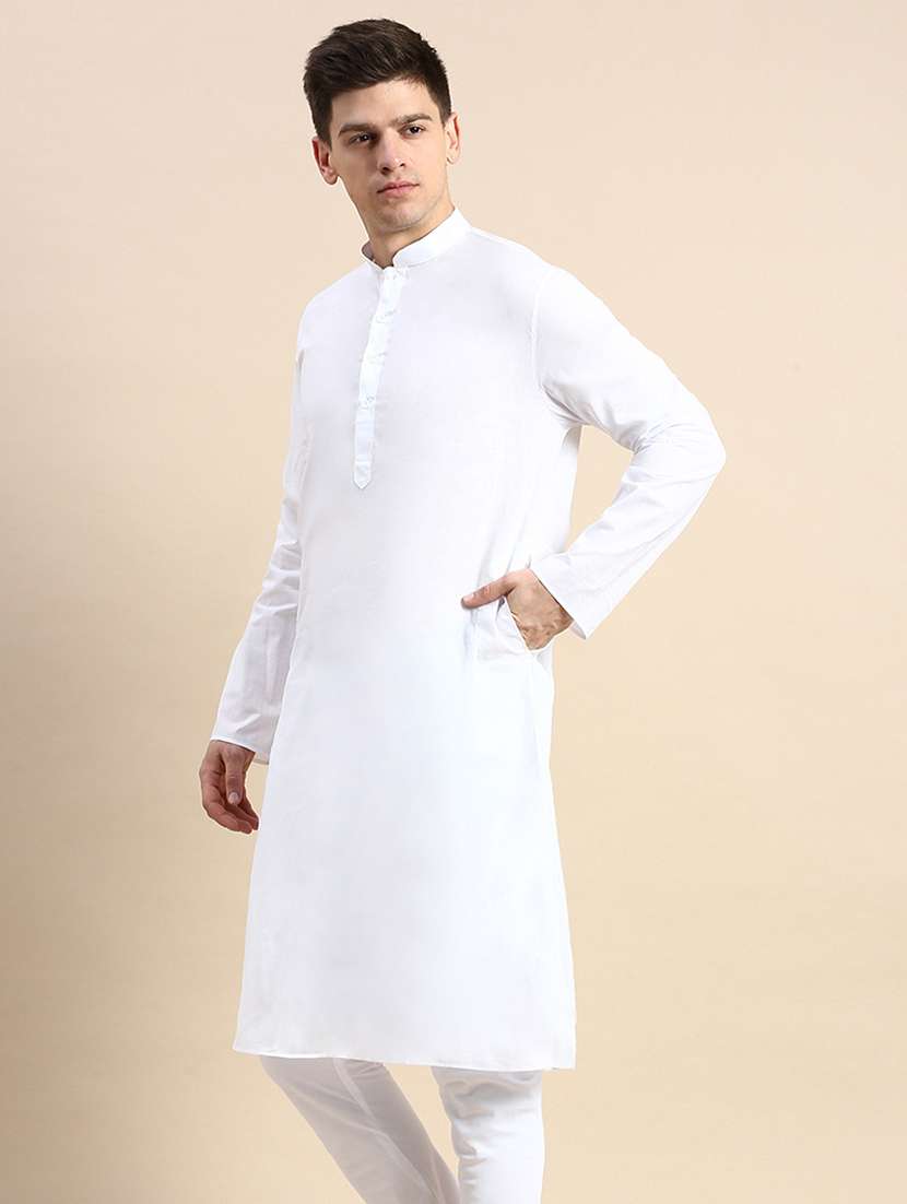 men long sleeves kurta and churidar set - 22374926 -  Standard Image - 1