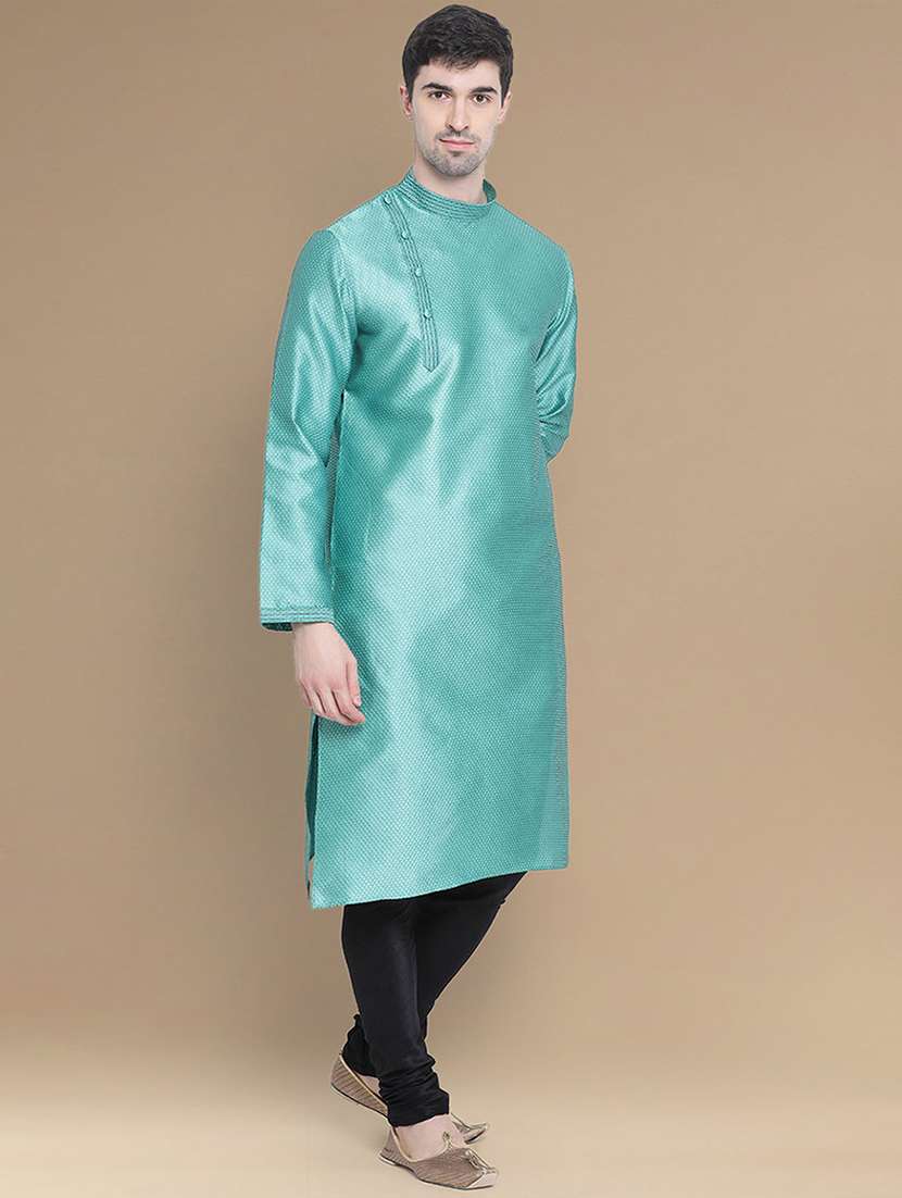 men self design kurta and churidar set - 22375407 -  Standard Image - 1