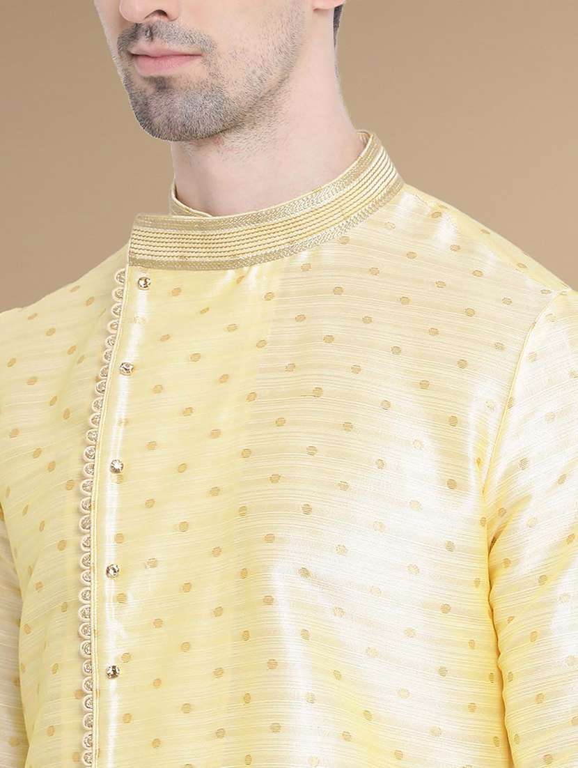 men self design kurta and churidar set - 22375433 -  Standard Image - 4