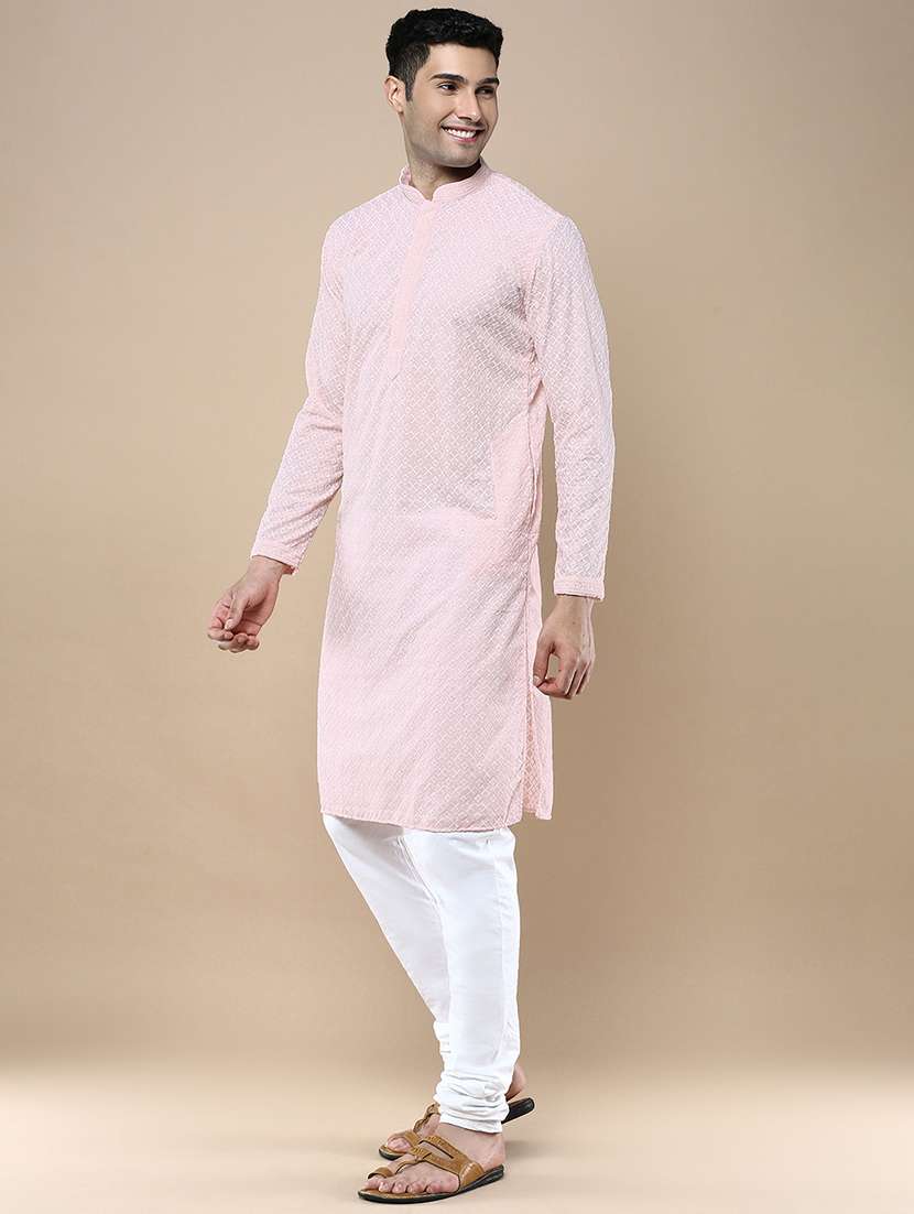 men self design kurta and churidar set - 22375476 -  Standard Image - 1