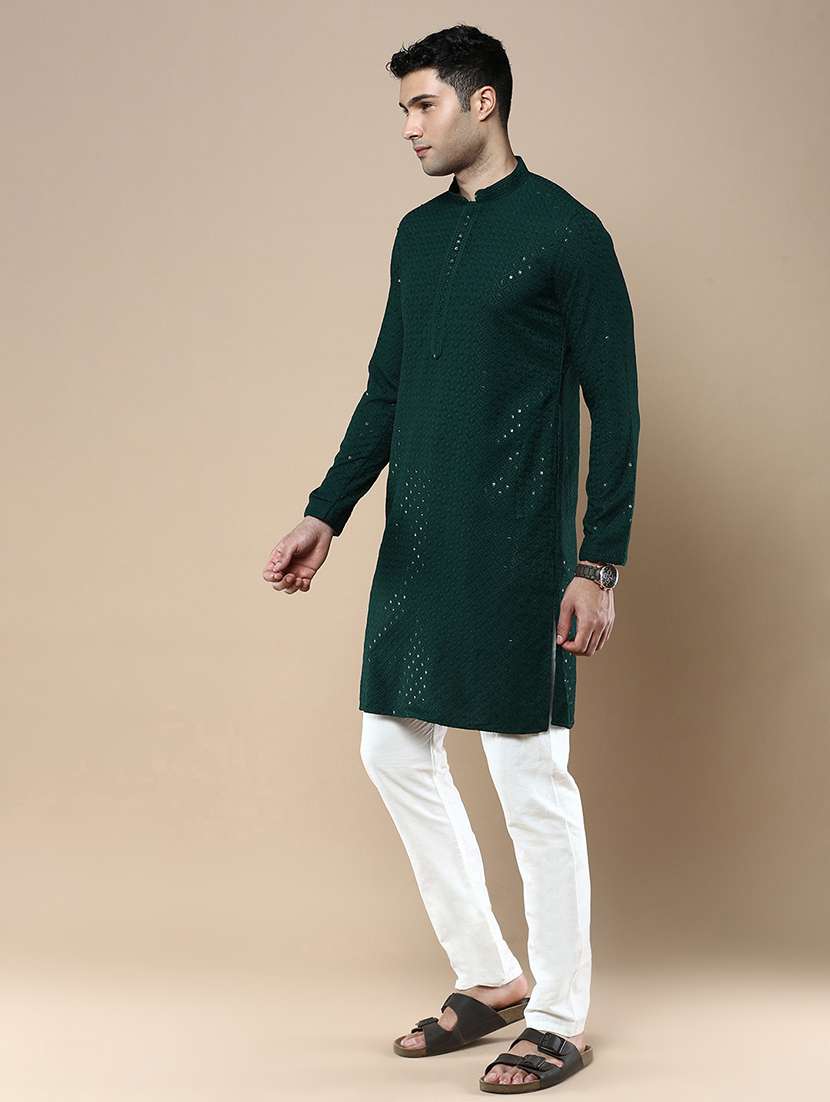 men self design kurta and pyjama set - 22375479 -  Standard Image - 1