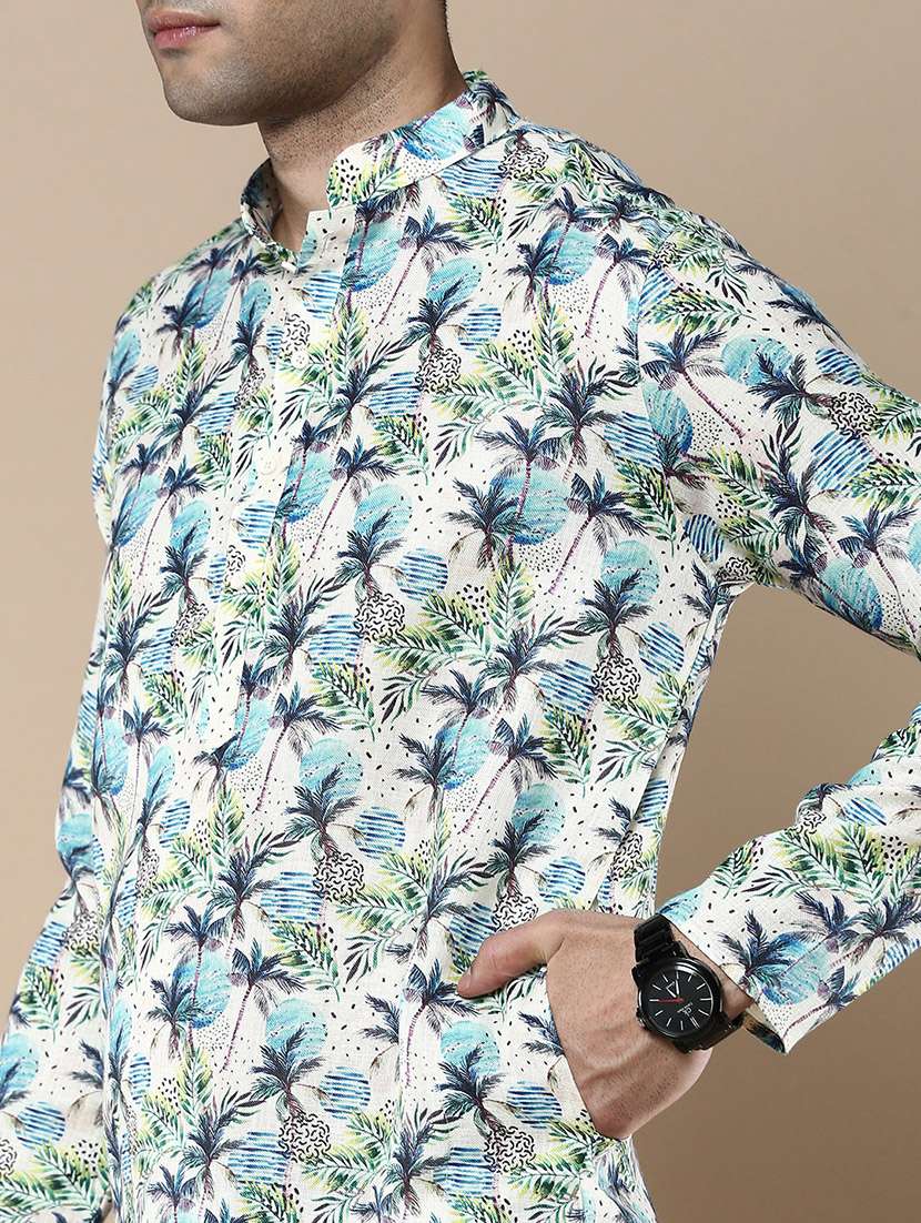 men long sleeve kurta and churidar set - 22375500 -  Standard Image - 4