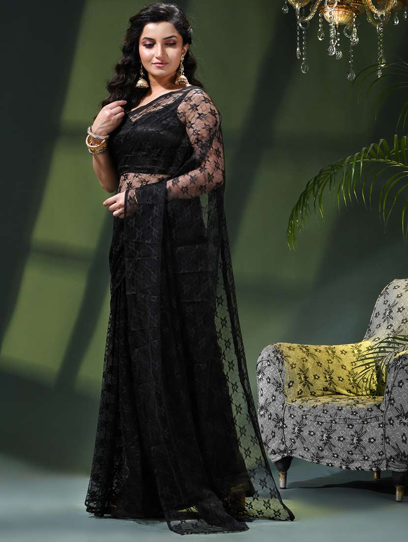 women self design plain saree - 22376145 -  Standard Image - 1