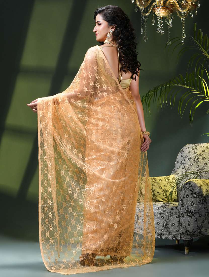women self design plain saree - 22376147 -  Standard Image - 4
