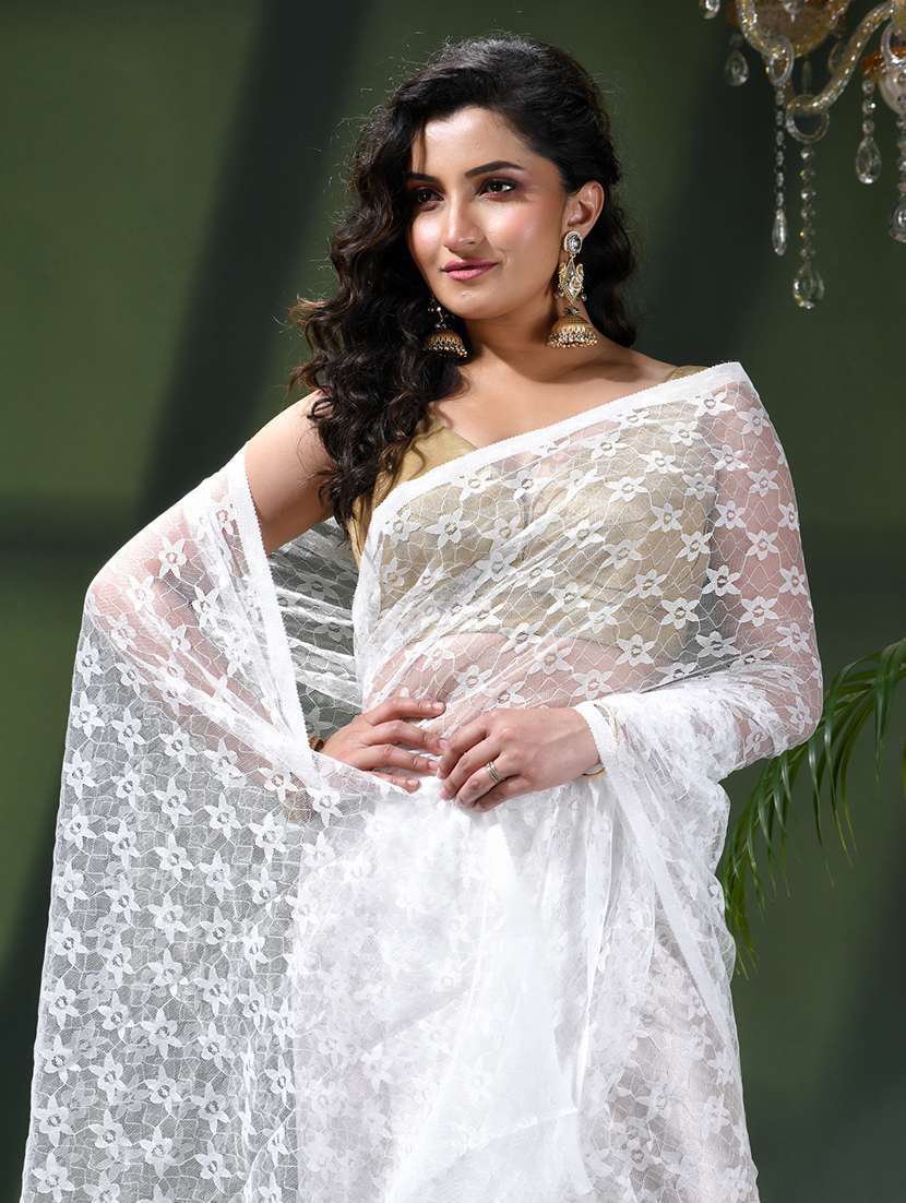 women self design plain saree - 22376153 -  Standard Image - 4