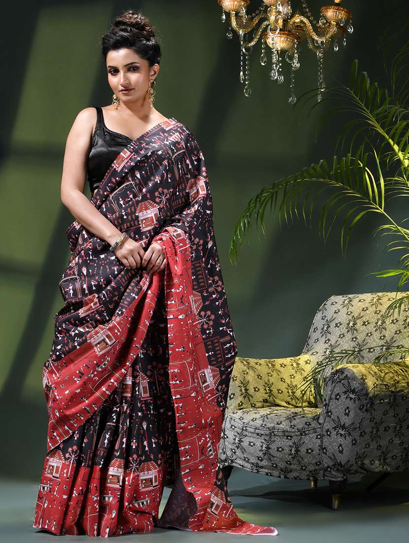 women printed casual wear saree - 22376154 -  Standard Image - 1