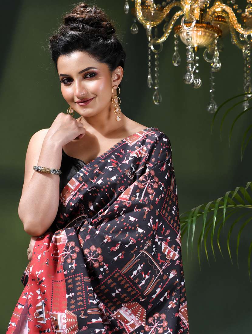 women printed casual wear saree - 22376154 -  Standard Image - 4