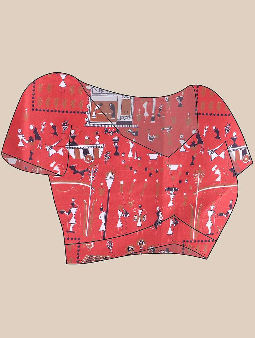 women printed casual wear saree - 22376155 -  Standard Image - 4