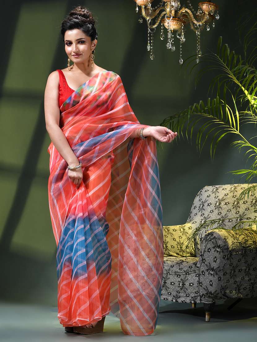 women printed casual wear saree - 22376168 -  Standard Image - 1