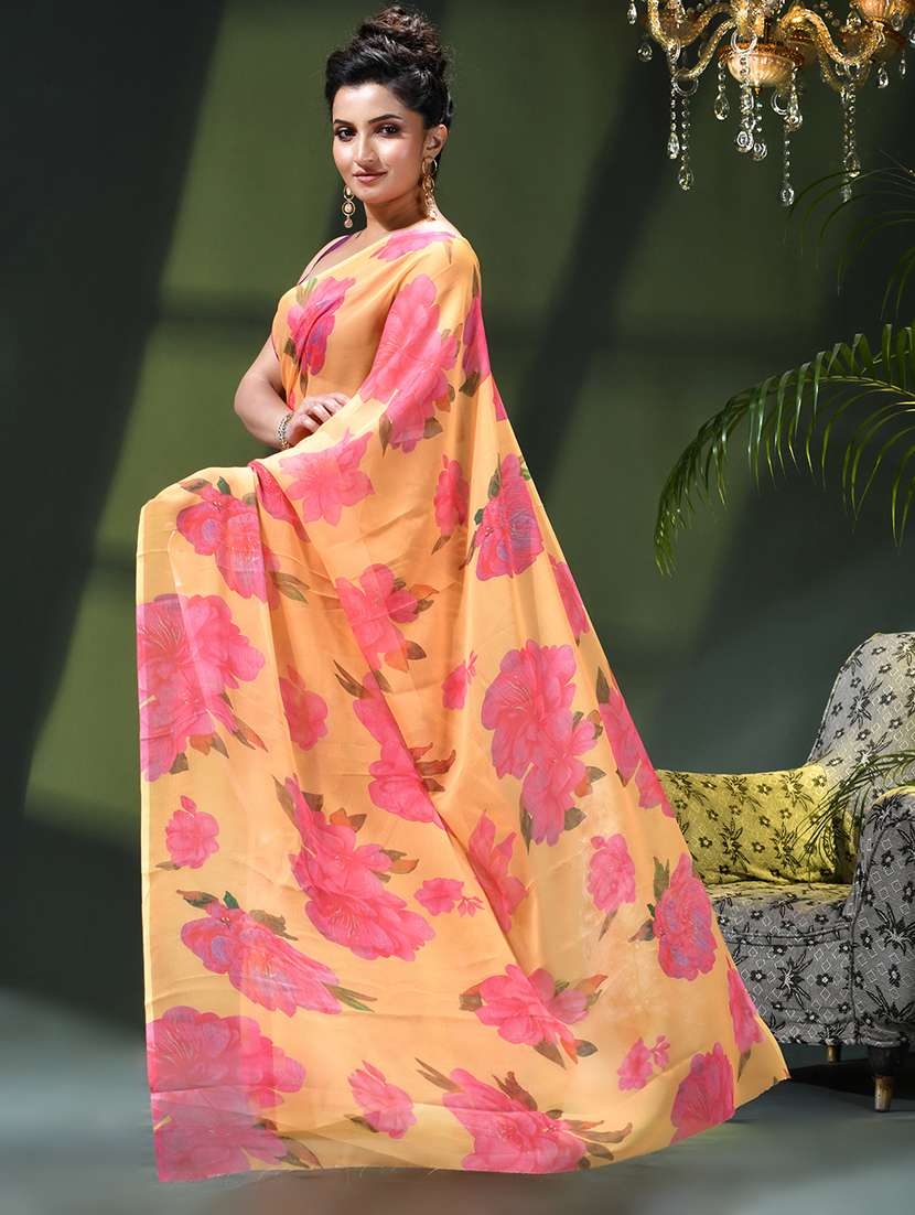 women printed casual wear saree - 22376195 -  Standard Image - 1