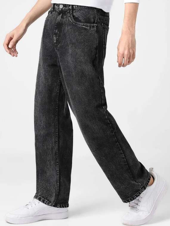 men solid mid rise straight jeans - 22376406 -  Standard Image - 1