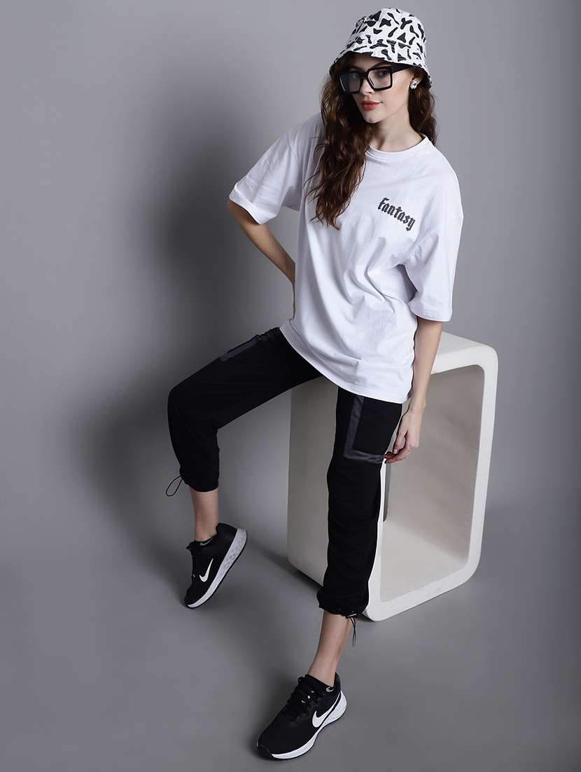 women printed short sleeve oversized t-shirt - 22376650 -  Standard Image - 4