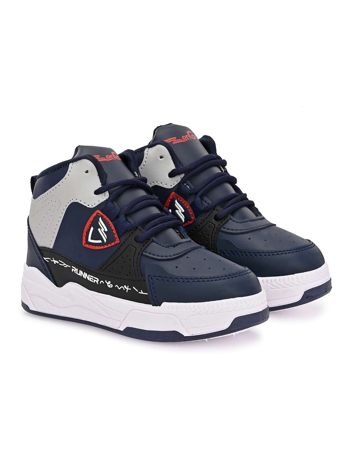 boys blue high-top sneakers - 22376657 -  Standard Image - 1