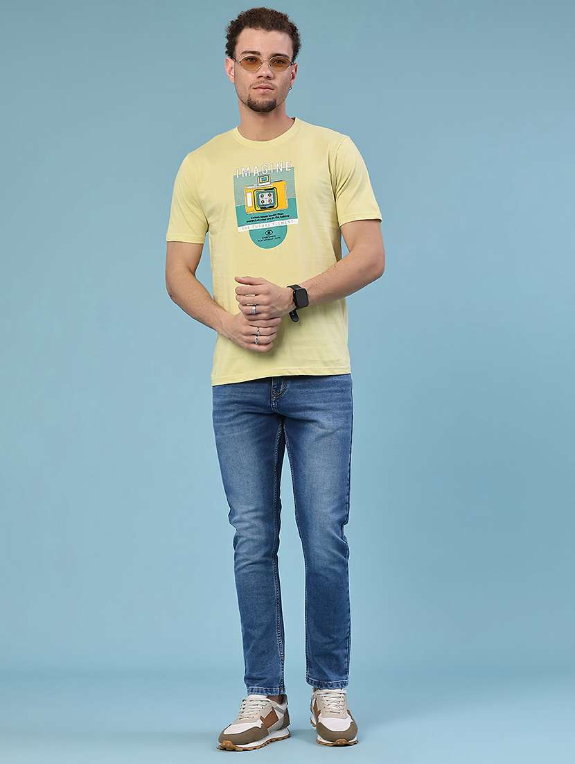men washed mid rise full length slim fit jeans - 22376837 -  Standard Image - 4