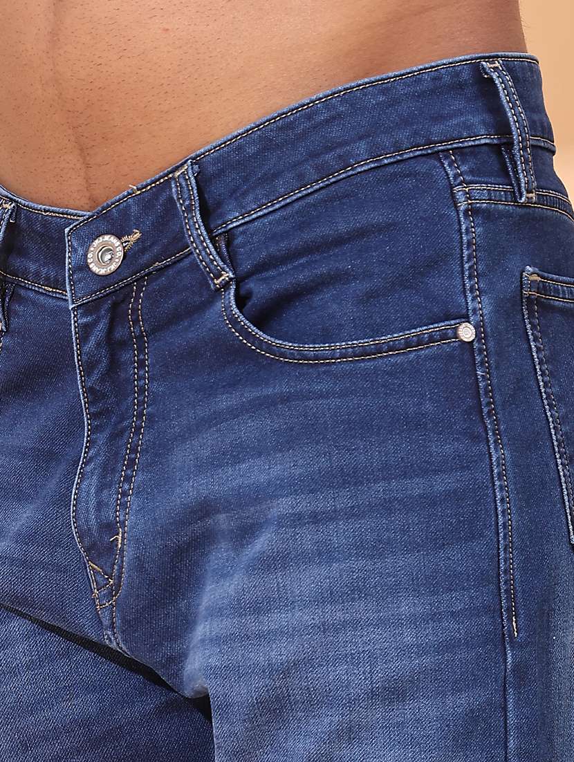 men washed mid rise full length tapered jeans - 22376843 -  Standard Image - 1