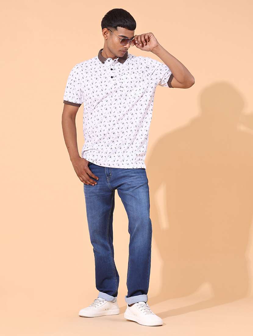 men washed mid rise full length tapered jeans - 22376843 -  Standard Image - 4