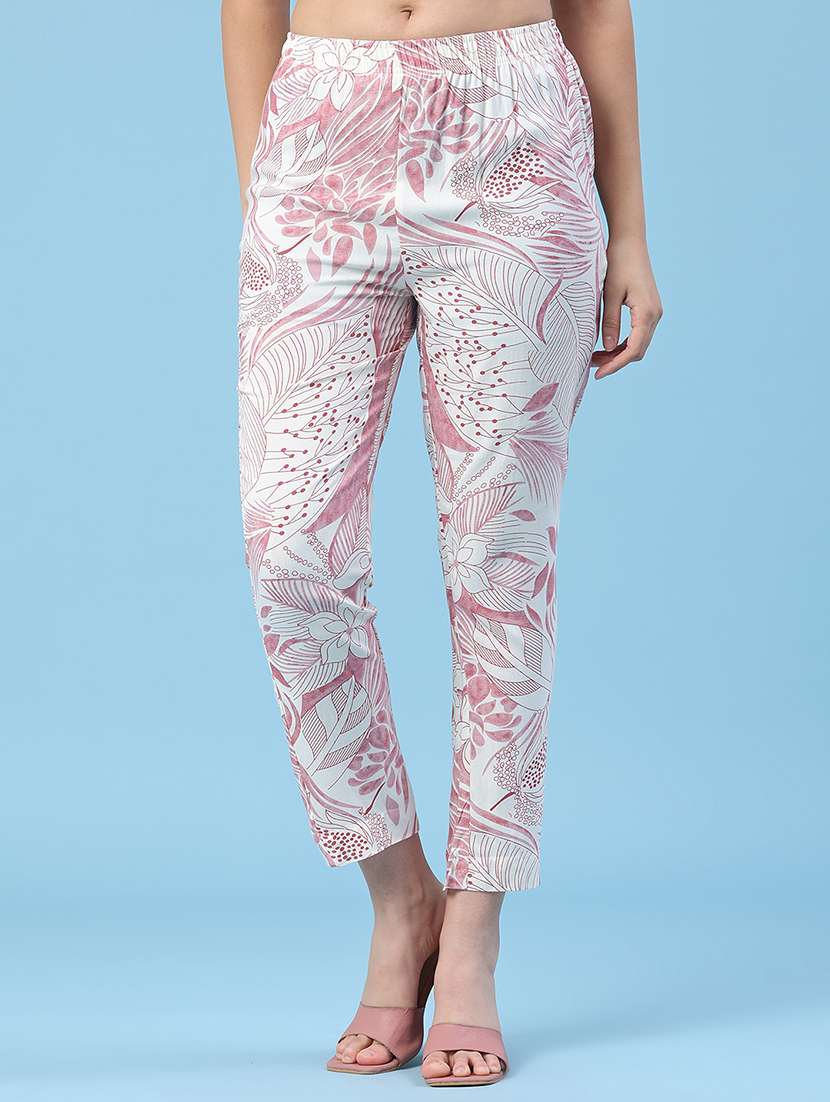 women printed mandarin neck ethnic co-ord set - 22376865 -  Standard Image - 4