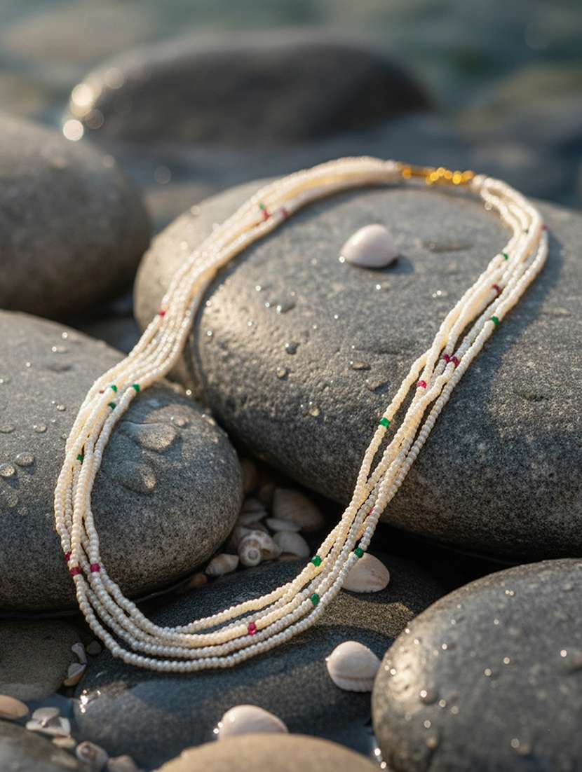 natural pearl bead necklace for women