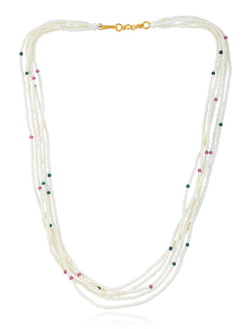 natural pearl bead necklace for women - 22377225 -  Standard Image - 4
