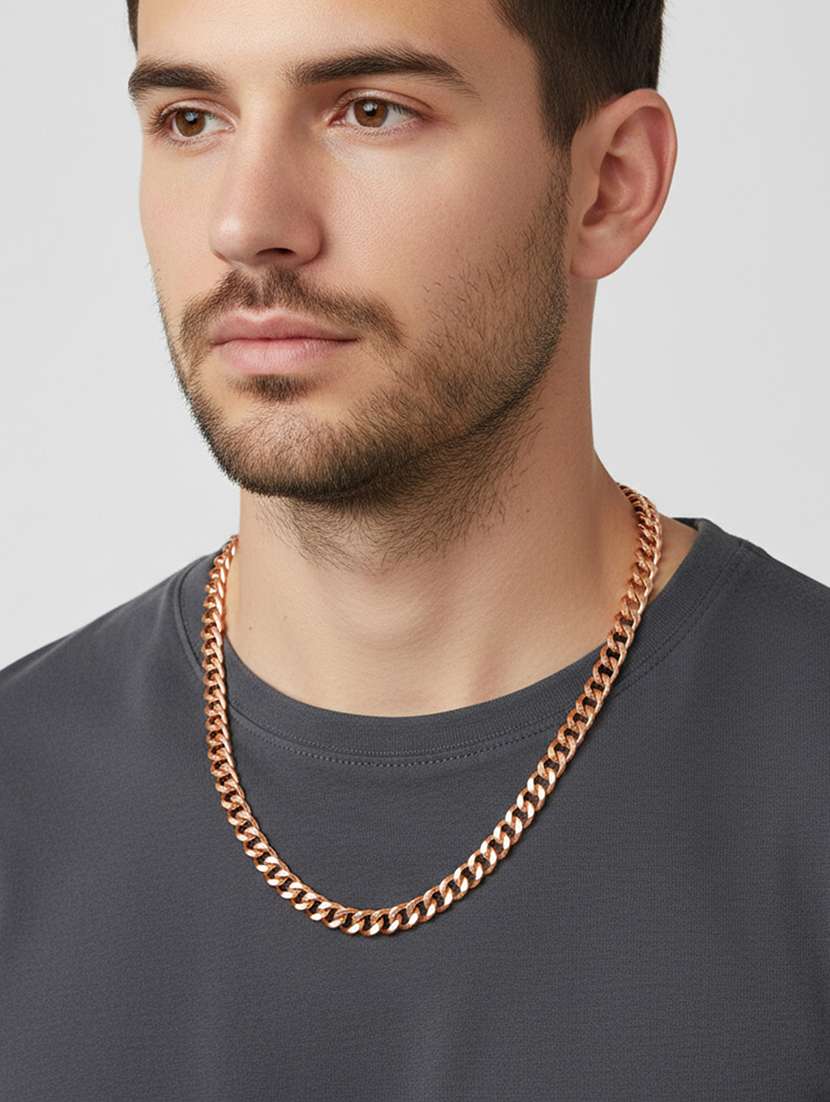 men brown brass fashion chain - 22377312 -  Standard Image - 1