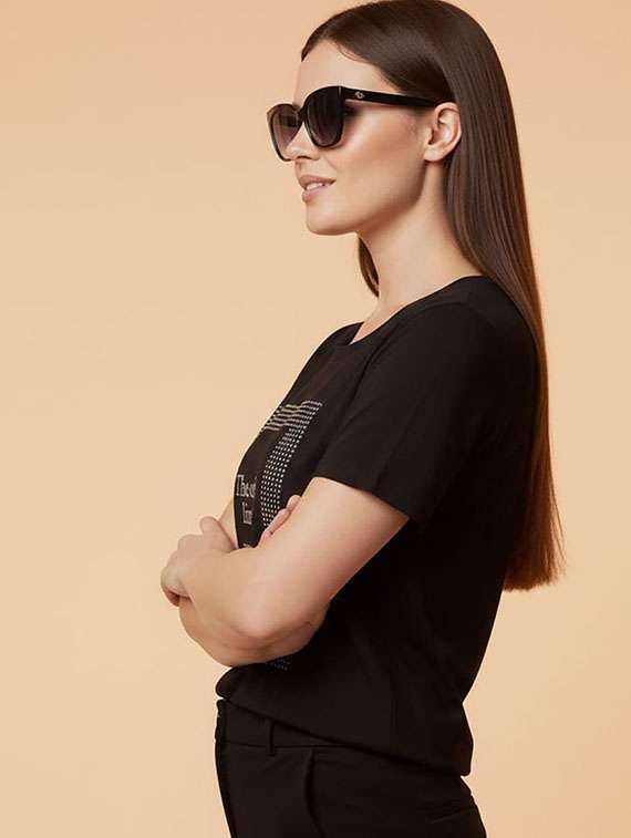 women printed short sleeve t-shirt - 22377459 -  Standard Image - 1