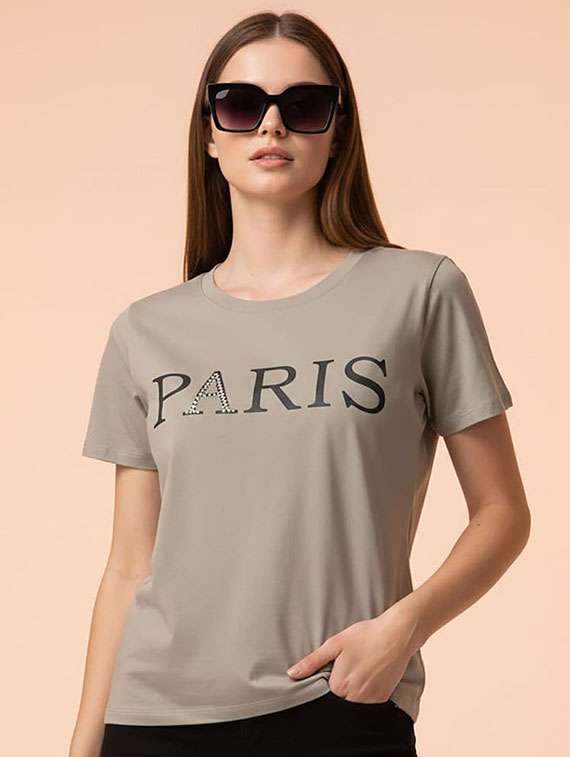 women printed short sleeve t-shirt - 22377461 -  Standard Image - 1