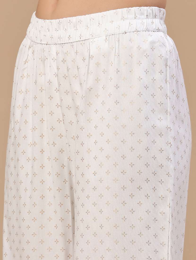 women printed mid rise straight fit palazzo - 22377651 -  Standard Image - 1