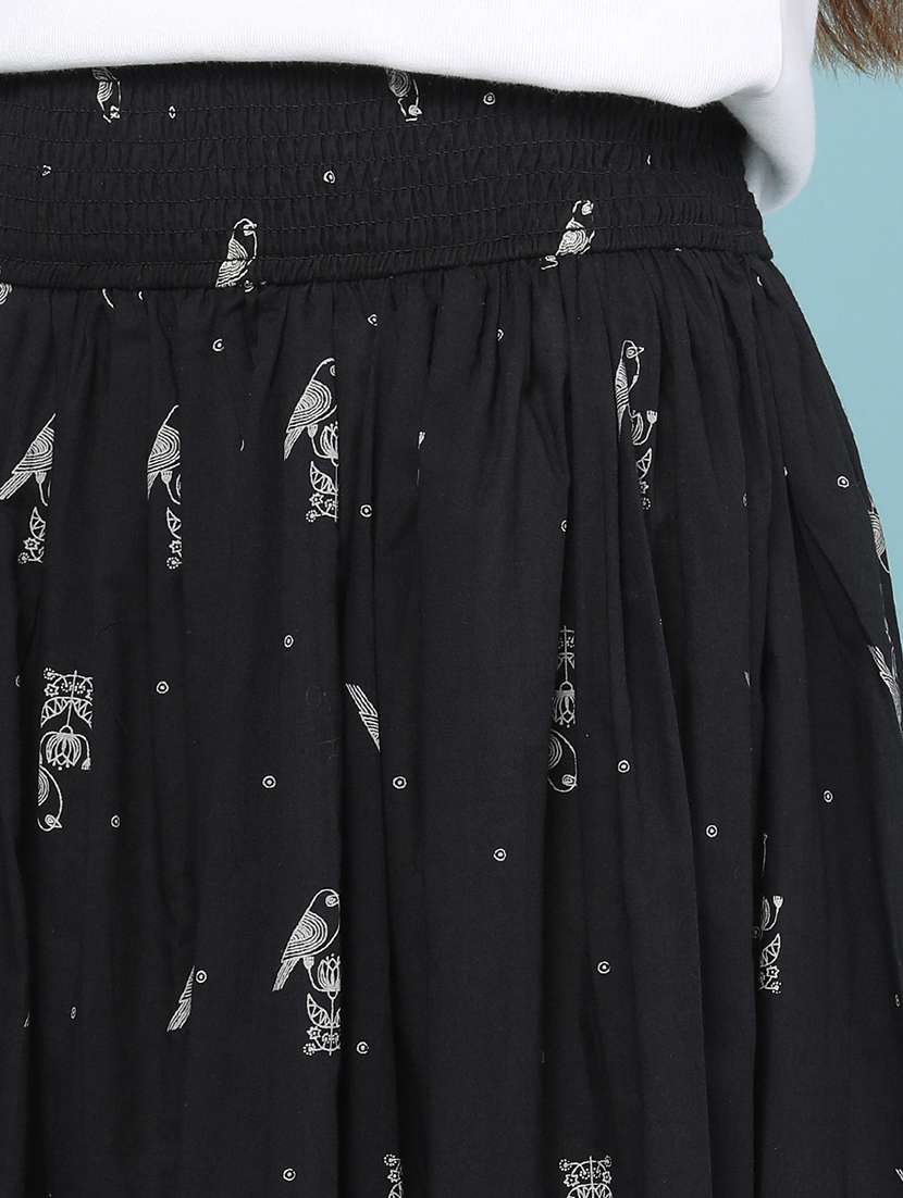 Women Printed High Rise Flared Skirt - 22377669 -  Standard Image - 1