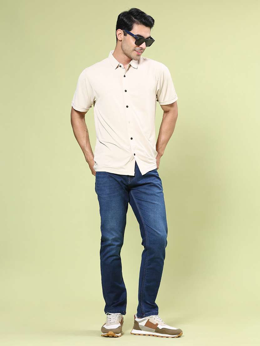 men washed mid rise slim fit jeans - 22377742 -  Standard Image - 4