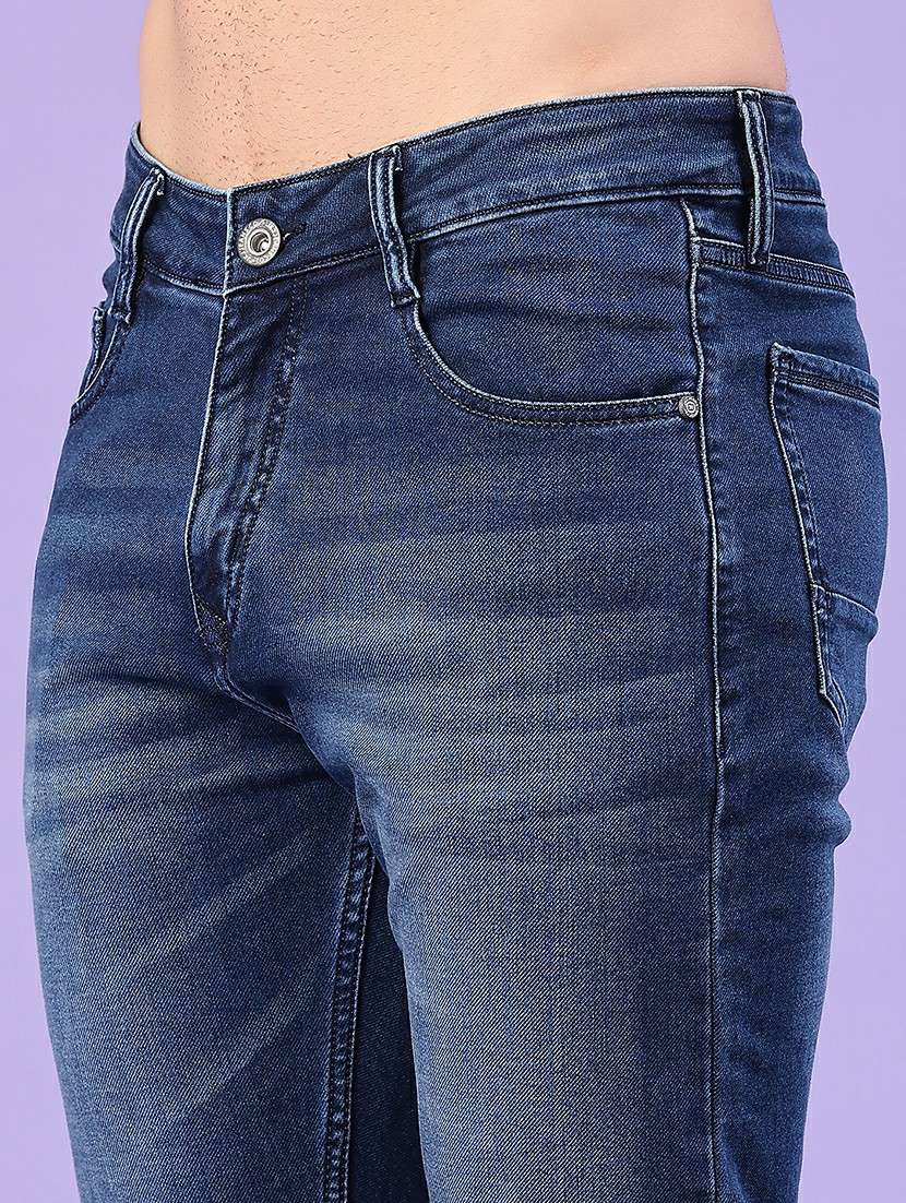 men washed mid rise slim fit jeans - 22377744 -  Standard Image - 1