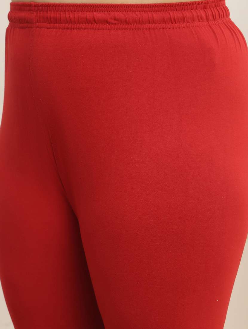 women plus size solid mid rise legging - 22377882 -  Standard Image - 4