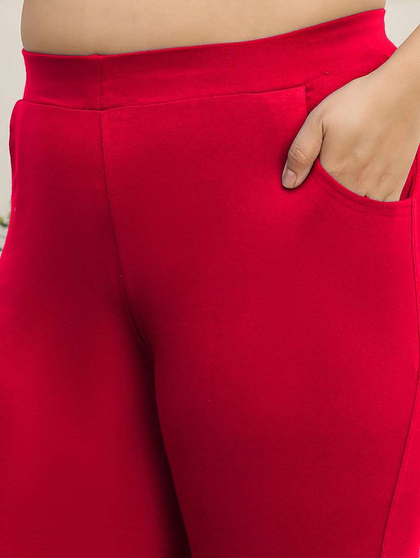 women pack of 2 plus size solid mid rise legging - 22378065 -  Standard Image - 6