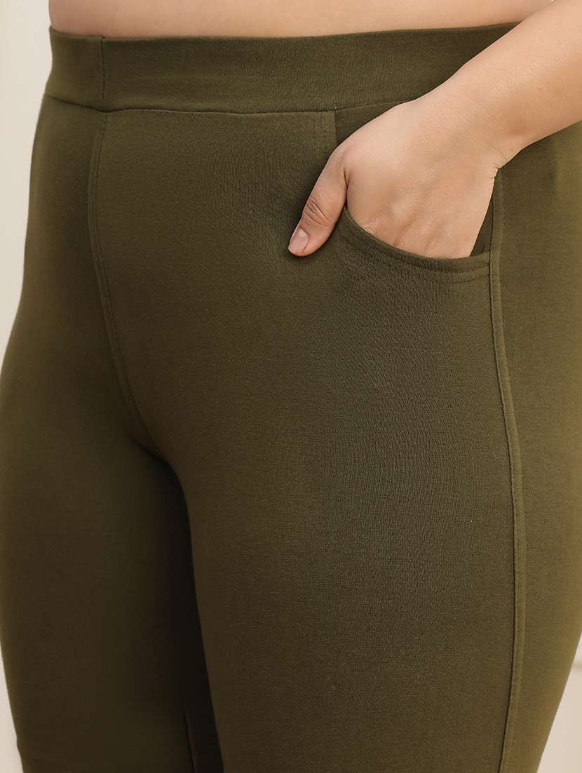 women pack of 2 plus size solid legging - 22378228 -  Standard Image - 6