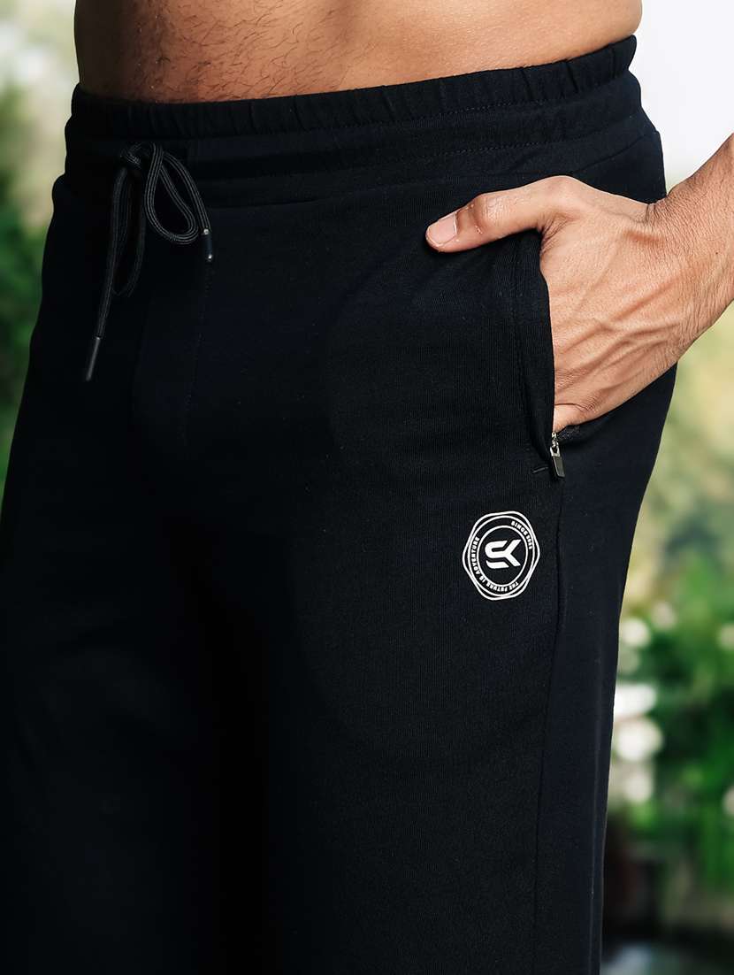 men solid mid rise track pant - 22378284 -  Standard Image - 1