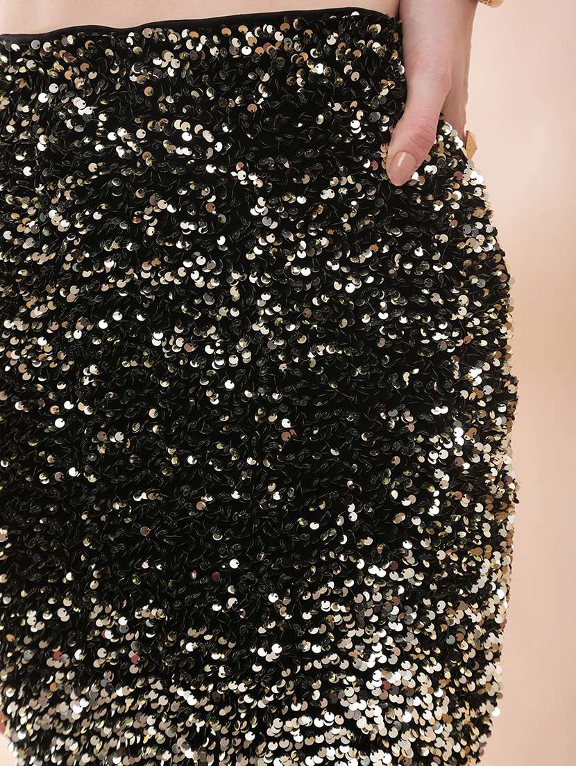 women embellished mid rise bodyocn skirt - 22378312 -  Standard Image - 1