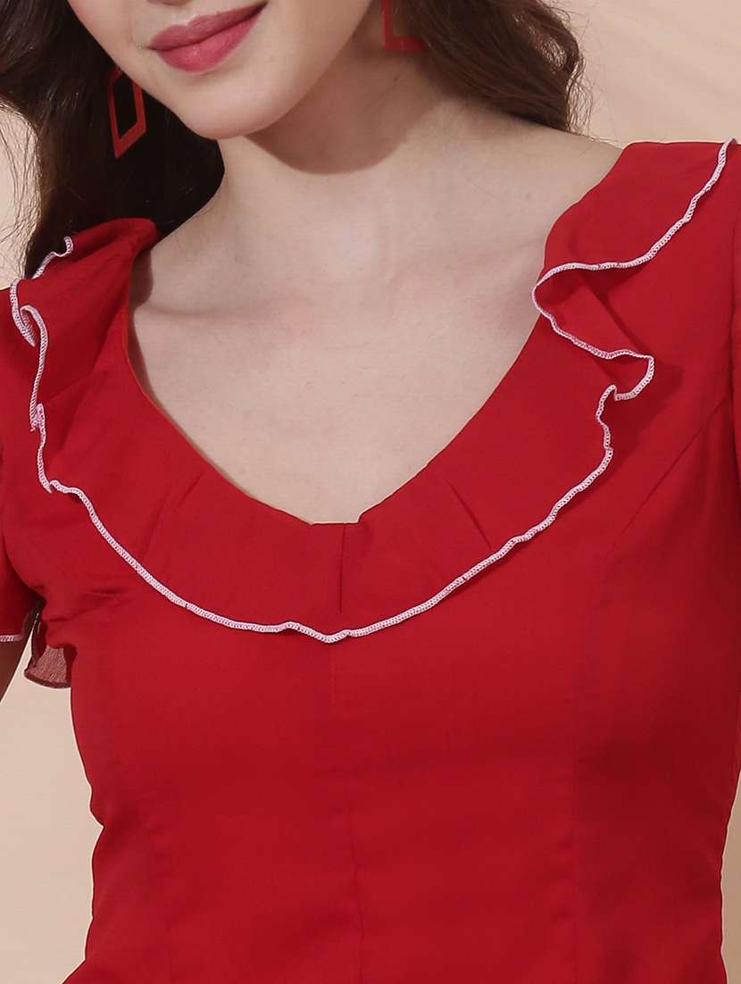 women solid sleeveless crop top - 22378315 -  Standard Image - 1