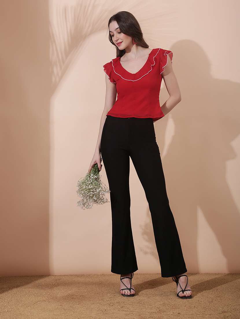 women solid sleeveless crop top - 22378315 -  Standard Image - 4