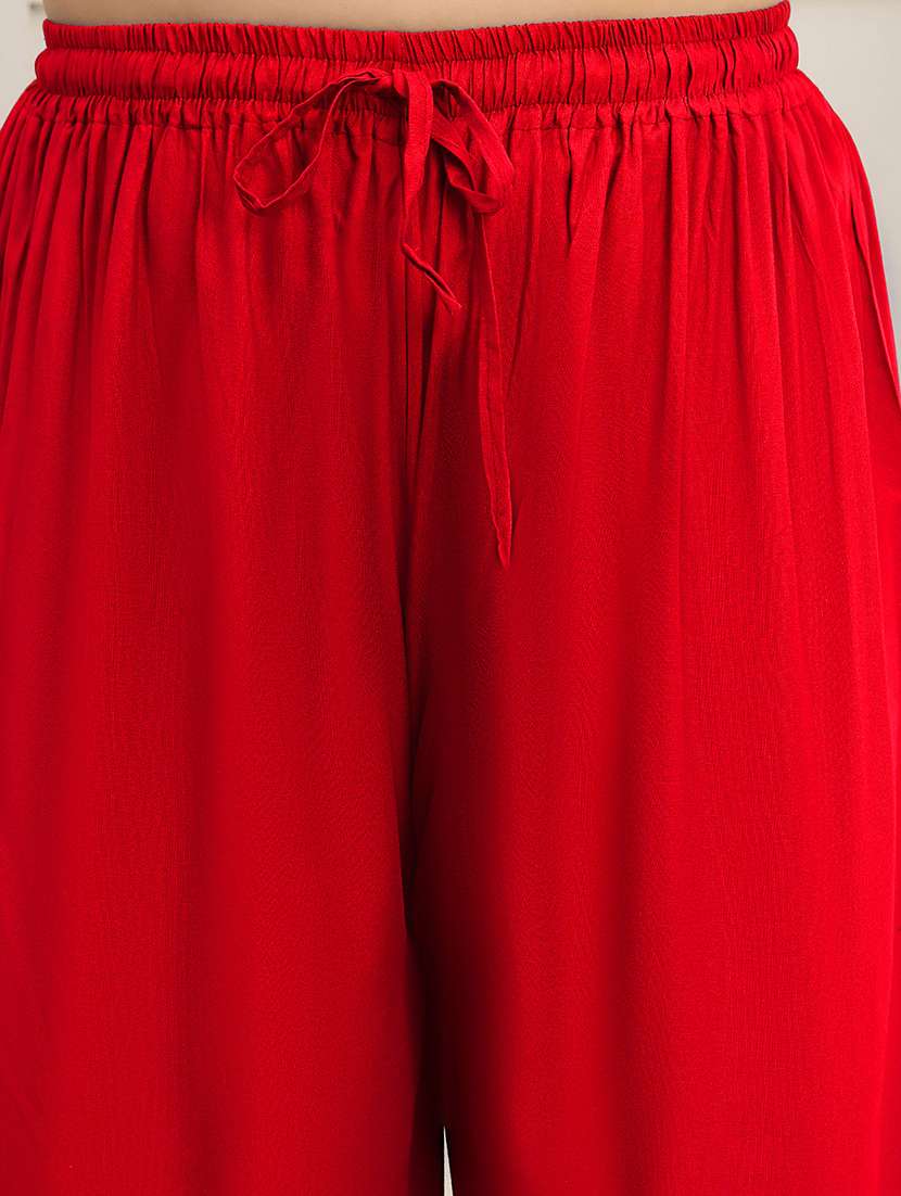 women plus size solid palazzo - 22378722 -  Standard Image - 1