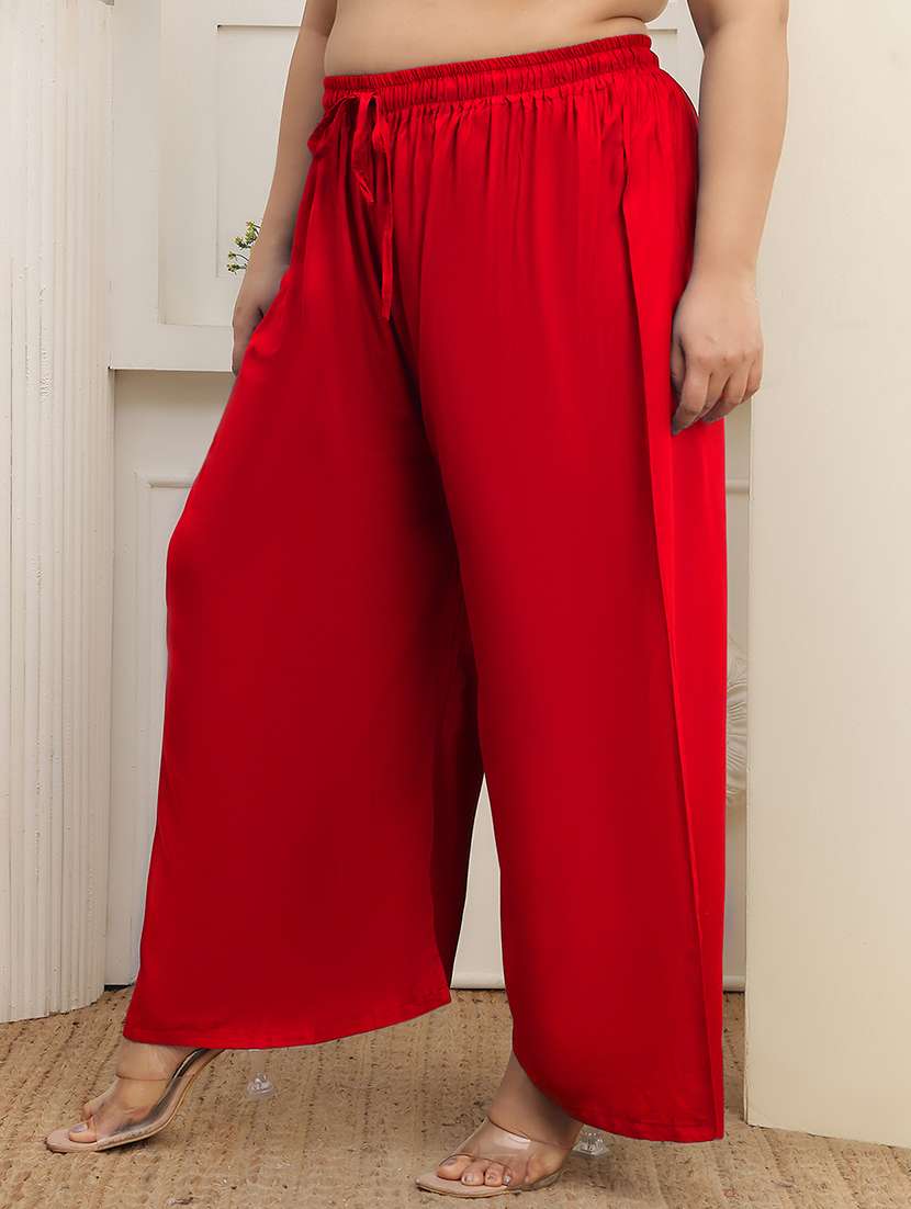 women plus size solid palazzo - 22378722 -  Standard Image - 4