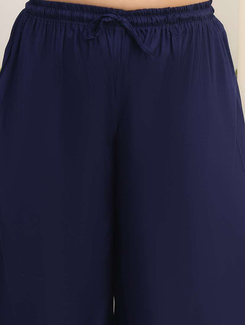 women plus size solid palazzo - 22378727 -  Standard Image - 1