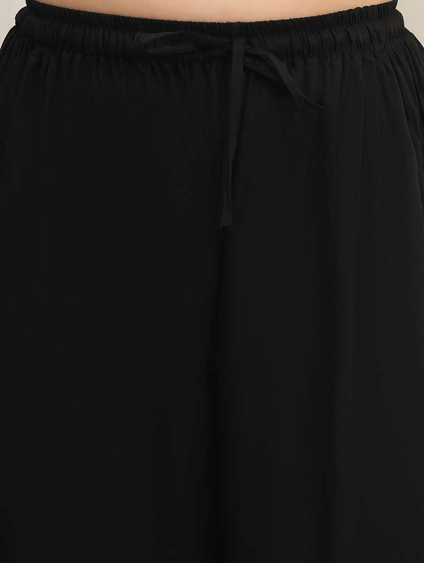 women plus size solid palazzo - 22378729 -  Standard Image - 1