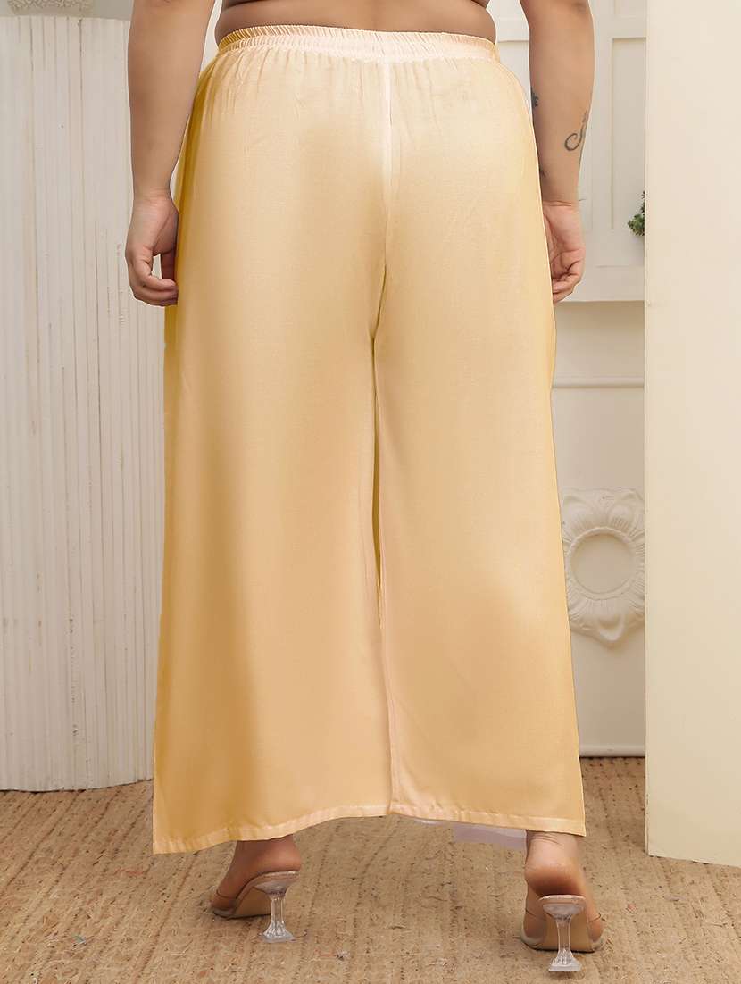 multi colored rayon palazzos - 22378848 -  Standard Image - 4