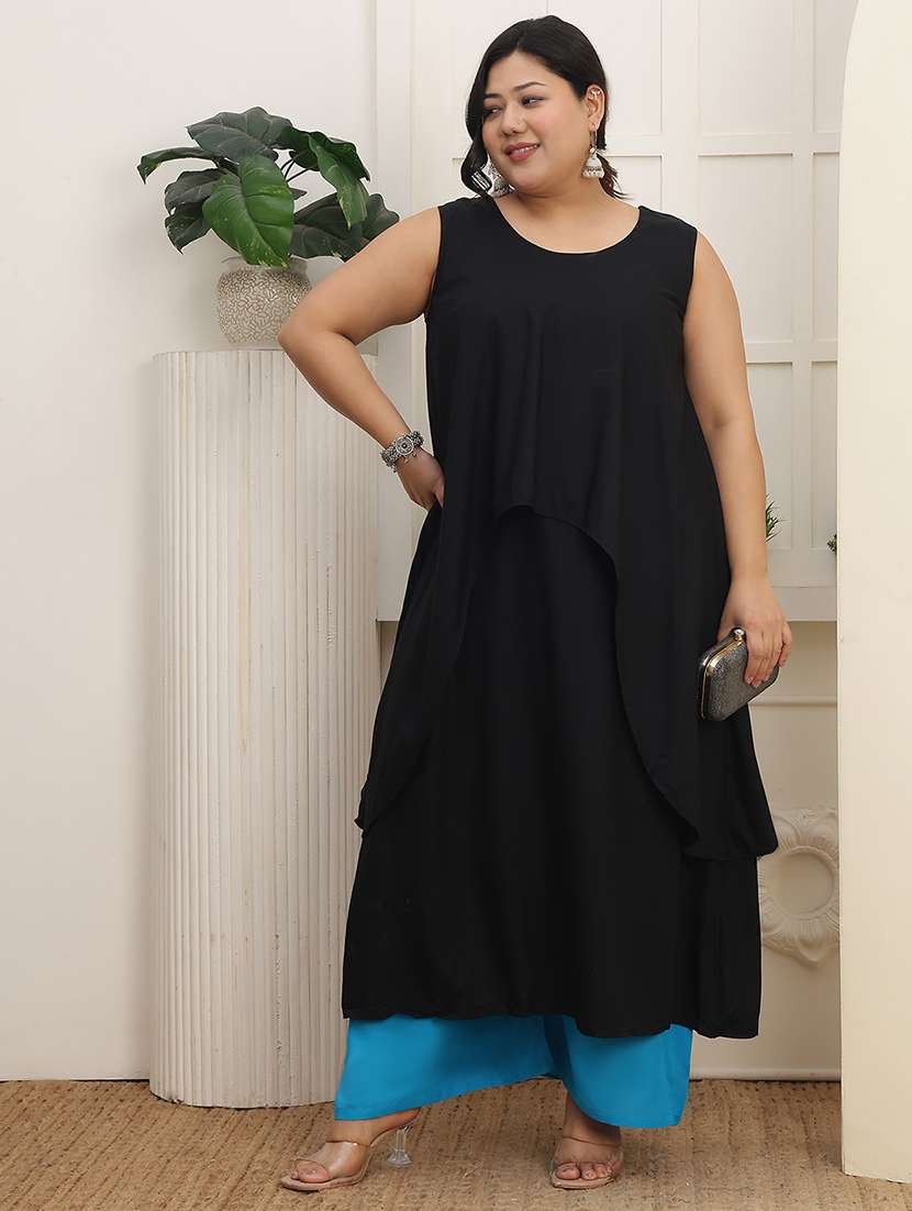 multi colored rayon palazzos - 22378880 -  Standard Image - 6