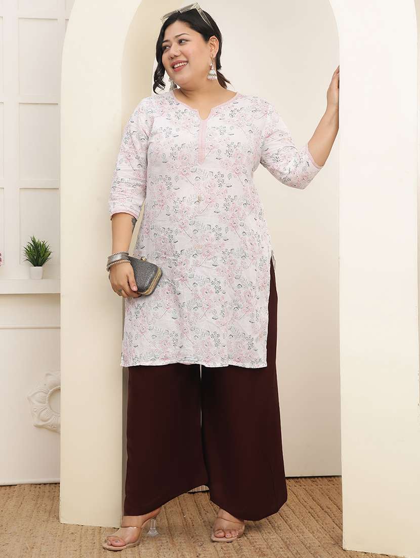 women pack of 2 plus size solid palazzo - 22378908 -  Standard Image - 6