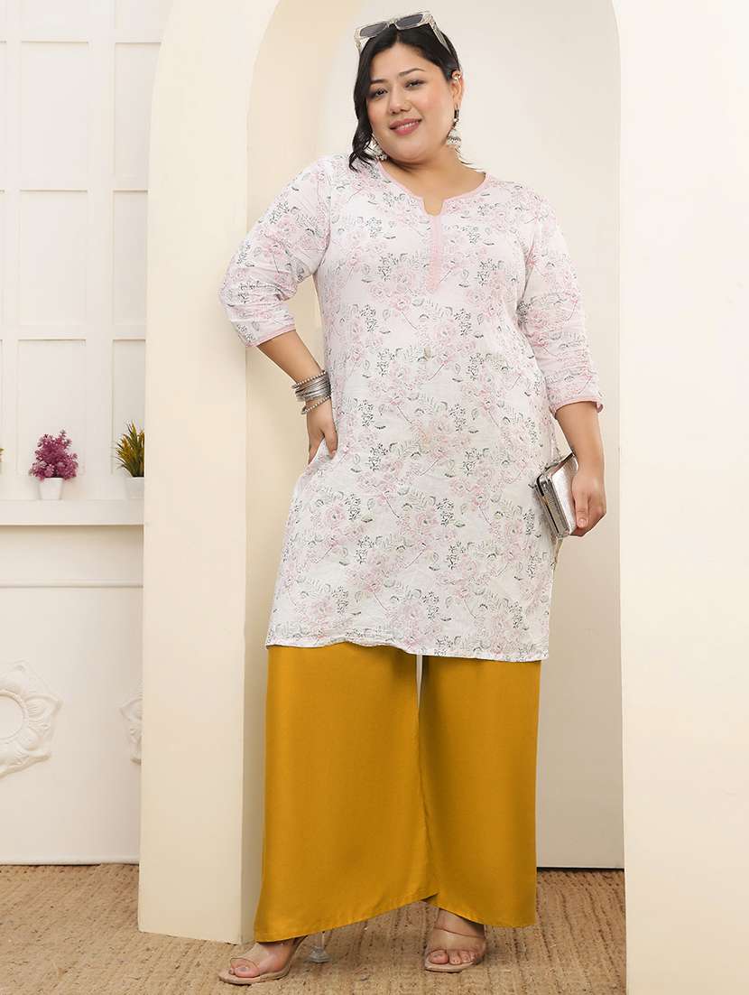 women pack of 2 plus size solid palazzo - 22378948 -  Standard Image - 6