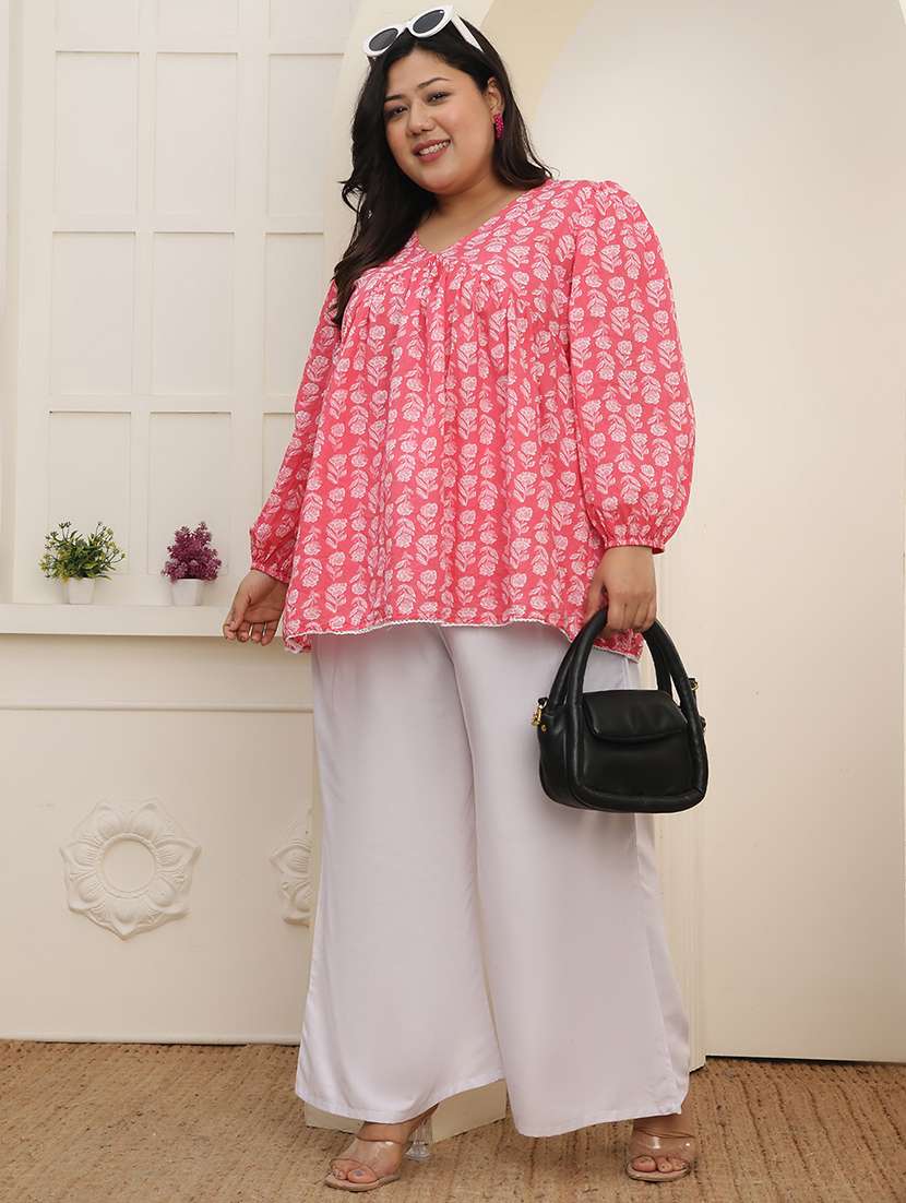 women pack of 2 plus size solid palazzo - 22378965 -  Standard Image - 6