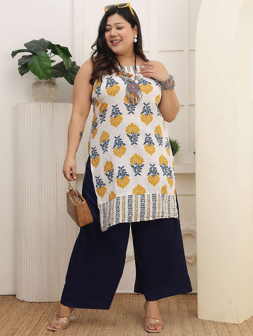women pack of 2 plus size solid palazzo - 22379035 -  Standard Image - 6