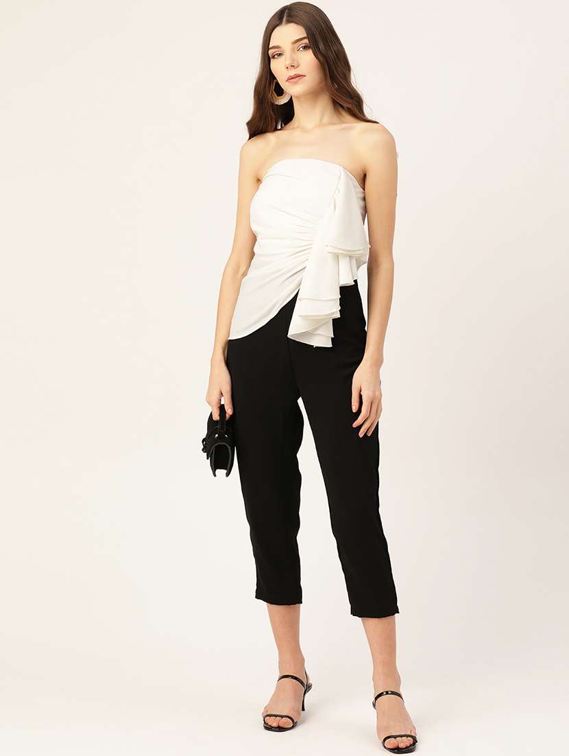 women color blocked sleeveless jumpsuit