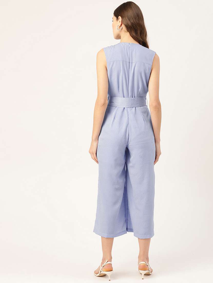 women solid sleeveless jumpsuit - 22379113 -  Standard Image - 4